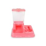Mediawave store - 3028 distributeur automatique de croquettes + eau avec double bol chien et chat couleur: ...