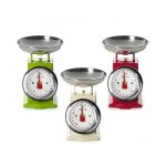 Mediawave store - en - 81356 balance de cuisine jusqu'� 5 kg plateau en metal couleur: vert