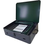 Mediawave store - barbecue pliable avec valise bar007 42x31xh80 cm avec grille en acier
