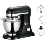 Mediawave store - robot ptissier plantaire 600w, bol 5l, batteur avec accessoires.