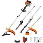 Taille - haie coupe - branches / bordures d�broussailleuse 52cc kraftroyal 4en1 jardin