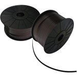Lot 2 x feuillard de cerclage noir 12 mm x 1500 m - en polypropylne - recyclable - polyvalent - mduze ...
