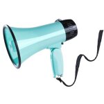 M�gaphone portable de 20w avec sir�ne et enregistrement de 240 secondes, couverture vocale jusqu'� 350 ...