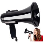 M�gaphone portable de 30 watts avec haut - parleur de style bullhorn et d�capsuleur enregistreur 240 ...
