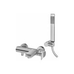 Paffoni - mélangeur bain mural avec inverseur tilt série ti026cr chromé - laiton Paffoni - mélangeur bain mural avec inverseur tilt série ti026cr chromé - laiton