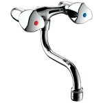 Mlangeur vier mural delabie 110 m15x21 chrom