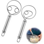 M�langeur de fouet de p�te � pain batteur � oeufs antiadh�sif fouet en acier inoxydable mini home fouet ...