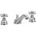 M�langeur lavabo 3 trous r�tro chrom� vidage automatique 11 / 4