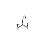Paini france - robinet lavabo, mlangeur  pont rtro tiffany chrom, entraxe rglable