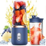 M�langeur portable smoothie maker, m�langeur personnel usb rchargeable, 400ml fruits veggie coupe juicer ...