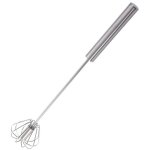 Mlangeur semi - automatique, fouet en acier inoxydable, mlangeur rotatif manuel pour fouetter, remuer ...