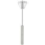M�langeur d'ufs portatif � rotation semi - automatique, outil de cuisine en acier inoxydable, batteur ...