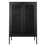 M&s - vaisselier en mtal avec portes grillages - noir - melbourne
