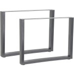 Melko chemins de table en acier 2x 90 x 72 cm pi�tement de table bureau pieds de meubles design industriel ...