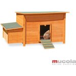 Melko poulailler 149x80x79cm poulailler avec toit pliant et 2 places de nidification petit poulailler ...