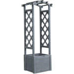 Melko - treillis avec jardinire arche de rosier en bois 48 x 39 x 129, 5 cm arche de jardin cadre de ...