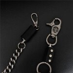 Men's metal jeans chain pocket chain, wallet chain with lobster clasps and keyring