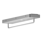 Menage confort - porte - cintres coulissant - acier chrom� et pvc gris argent - 15 kg - longueur : 290 ...