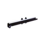 Menage confort - porte - cravates coulissant - largeur : 76 mm - d�cor : anodis� argent / noir - mat�riau ...