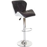 Mendler - 2x tabouret de bar hwc - a92, chaise de comptoir, similicuir, rotatif - marron