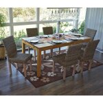 Mendler - lot de 6 chaises de sjour littau chaise en osier, rotin kubu