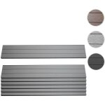 Mendler - lot de 7 lattes pour brise - vue en wpc sarthe, planches brise - vent, env. 1m� - 90cm, anthracite ...