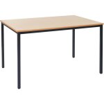 Mendler - bureau braila, table de confrence / seminaire, 120x80cm - aspect htre