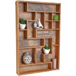 Mendler - casier mural hwc - f35, tagre murale, bote de collection, style shabby chic, vintage, 70x45x8cm ...