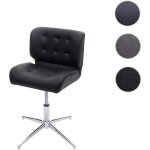 Mendler - chaise de bureau hwc - h42, pivotante, rglable en hauteur - similicuir vintage gris fonc, ...