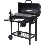 Mendler - chariot barbecue hwc - f70, gril � charbon de bois, sur pieds avec abattant, rack, acier 103x93x70cm ...