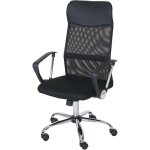 Mendler - fauteuil / siège de bureau oslo, ergonomique, simili - cuir / filet, noir Mendler - fauteuil / siège de bureau oslo, ergonomique, simili - cuir / filet, noir