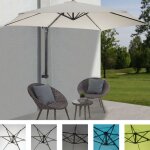 Mendler - parasol mural casoria, parasol déporté pour le balcon, 3m, inclinable turquoise Mendler - parasol mural casoria, parasol déporté pour le balcon, 3m, inclinable turquoise