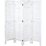 Mendler - paravent hwc - g30, cloison de séparation, pare - vue, brise - vue, style shabby chic, 170x160cm ... Mendler - paravent hwc - g30, cloison de séparation, pare - vue, brise - vue, style shabby chic, 170x160cm ...