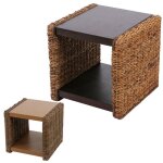 Table d'appoint chevet tabouret bout de canap lucca rotin kubu lianes de bananier