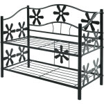 Mendler - tagre / meuble de rangement / range - chaussures / bibliothque genve, mtal, 2 tablettes, ...