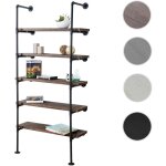 Mendler - tagère de rangement hwc - c45, design industriel 165x80x28cm - marron Mendler - tagère de rangement hwc - c45, design industriel 165x80x28cm - marron