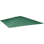 Mendler - toile de rechange pour parasol déporté de luxe hwc, 3x3m - vert foncé Mendler - toile de rechange pour parasol déporté de luxe hwc, 3x3m - vert foncé