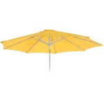 Toile de rechange pour parasol n19, toile de rechange pour parasol, ø 3m tissu / textile 5kg jaune Toile de rechange pour parasol n19, toile de rechange pour parasol, ø 3m tissu / textile 5kg jaune