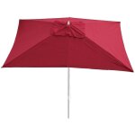 Mendler - tole de remplacement pour parasol florida, 3x4m, polyester 6kg - rouge - bordeaux