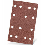 Red feuilles abrasives auto - agrippantes, 133 x 80 mm, 14 trous, p. ponceuses vibrantes, corindon normal ...