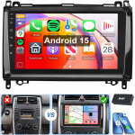 Pour mercedes benz a / b klasse w169 w639 w245 w906 vito android 15 autoradio gps wifi 2 + 64g dab
