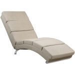 Mridienne london chaise de relaxation chaise longue d'intrieur design fauteuil relax salon tissu sable ...