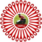 Promotion 100pcs lames en plastique de rechange pour coupe bordure lame de tondeuse à gazon lames pour ... Promotion 100pcs lames en plastique de rechange pour coupe bordure lame de tondeuse à gazon lames pour ...