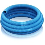 Wiltec tuyau piscine bleu ? 21 m de long,  38 mm ? tuyau solaire flottant  sections prformes ? 190 ...