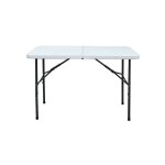 Table pliante rectangulaire en r�sine 122x60xh74 cm - talla