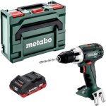 Metabo bs 18 lt perceuse - visseuse sans fil 18 v 60 nm + 1x batterie lihd 4, 0 ah + metabox - sans chargeur ...