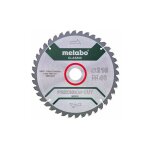 Metabo ? lame de scie circulaire 216mm 628652000 ? � al�sage 30mm ? 40 dents pour bois dur ? coupe nette ...