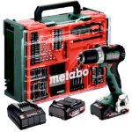 Metabo ? perceuse - visseuse sans fil 18v avec 2 batteries 2. 0ah ? moteur brushless compact ? couple ...
