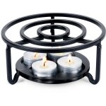 Rechaud en metal pour theieres et fondue