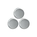 Metaltex - magnets ronds inox 3. 5cm lot de 3